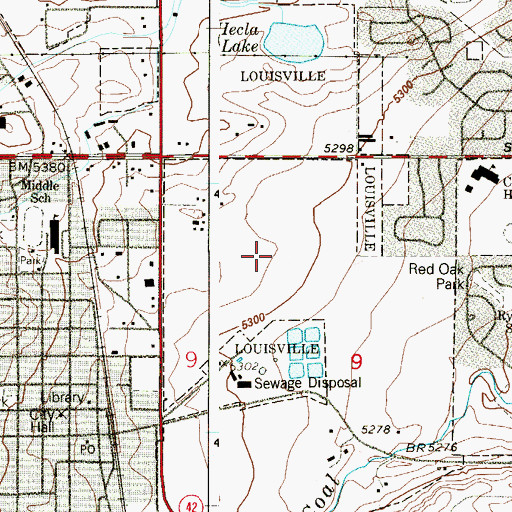 Topographic Map of Imperial Mine, CO