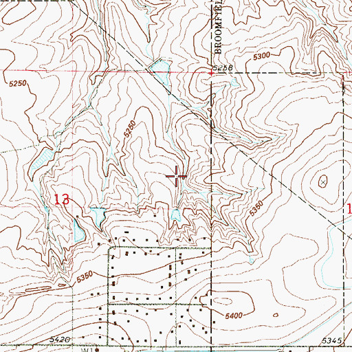 Topographic Map of Liley Mine, CO