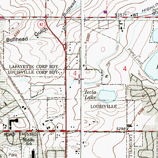 Topographic Map of Pennsylvania Mine, CO