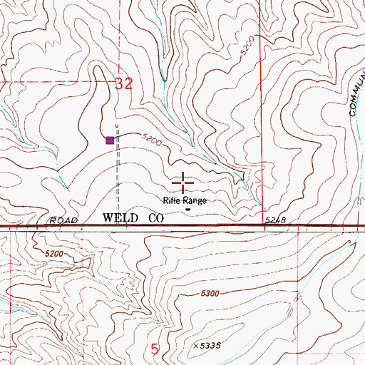 Topographic Map of Crandell Number One Mine, CO