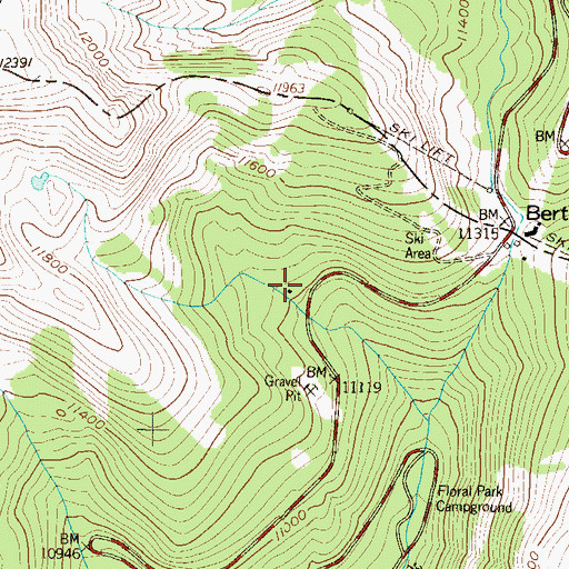 Topographic Map of Archibell Mine, CO