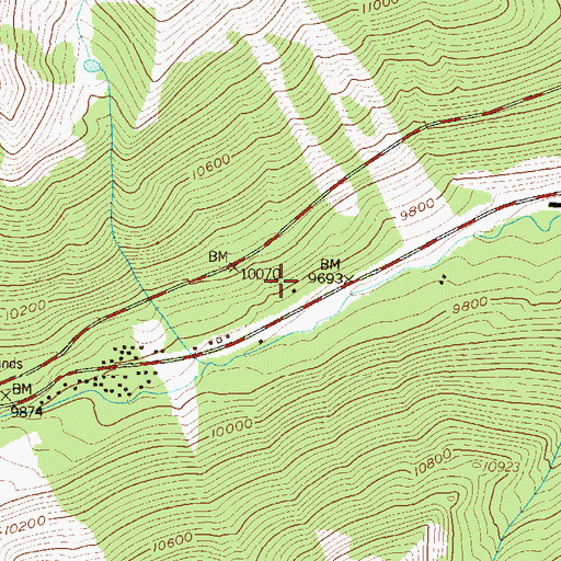 Topographic Map of Doctor Mine, CO