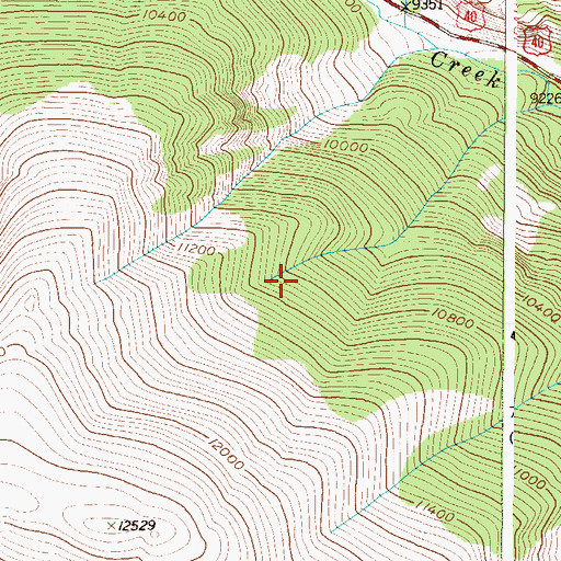 Topographic Map of Scott Mine, CO