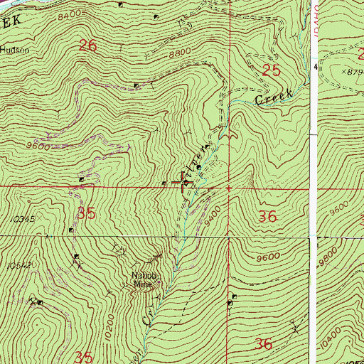 Topographic Map of Joe Reynolds Mine, CO