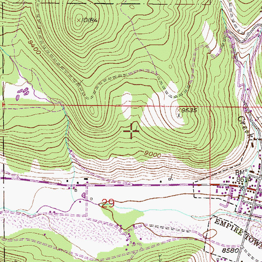 Topographic Map of Addition Mine, CO