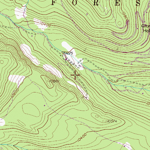 Topographic Map of Ames Lode Mine, CO