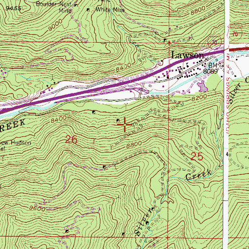 Topographic Map of Big Chance Mine, CO