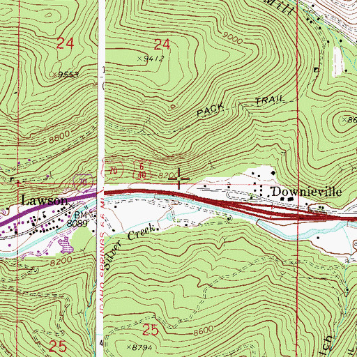 Topographic Map of County Treasurer Mine, CO