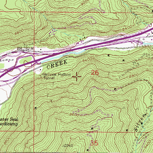 Topographic Map of Cramer Mine, CO