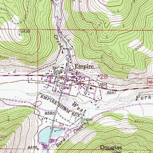 Topographic Map of Dead Jack Mine, CO