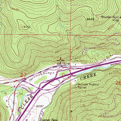 Topographic Map of Doctor Mine, CO