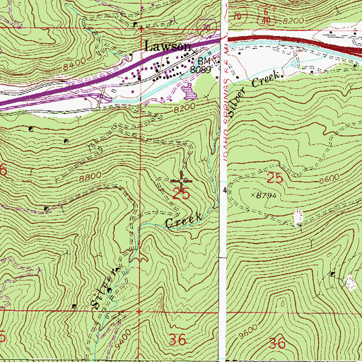 Topographic Map of Elida Mine, CO