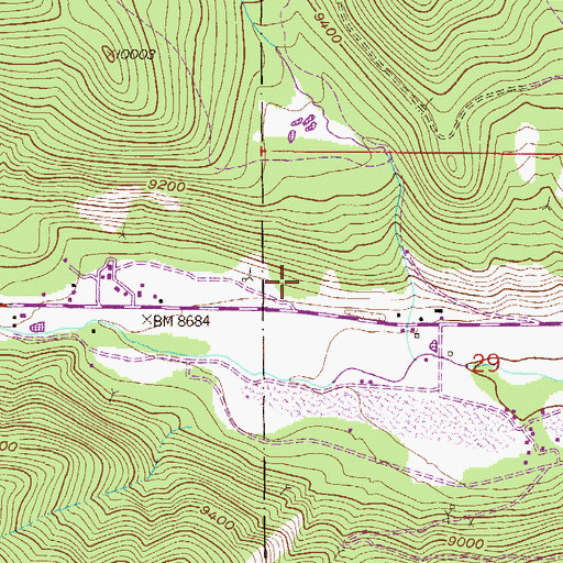 Topographic Map of Food Cliff Mine, CO