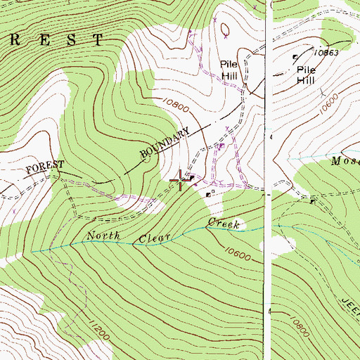 Topographic Map of Margaret Olive Mine, CO