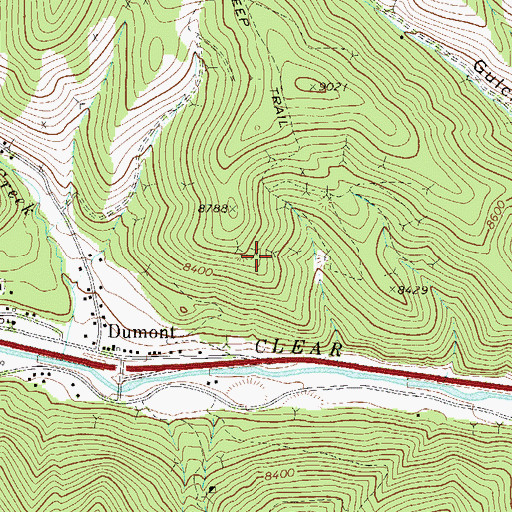 Topographic Map of Albro Group Mine, CO