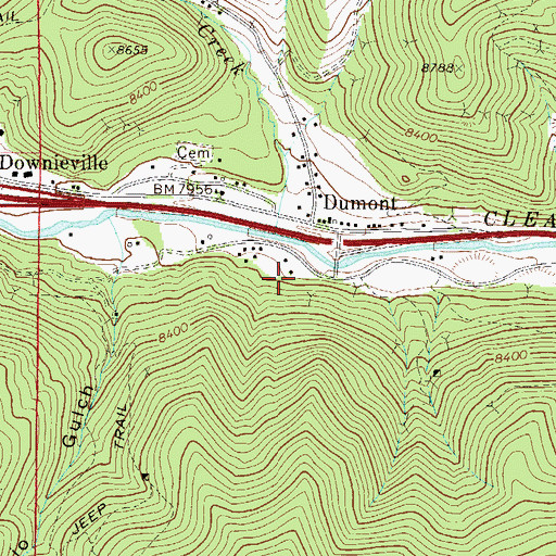 Topographic Map of Alkire Tunnel Mine, CO