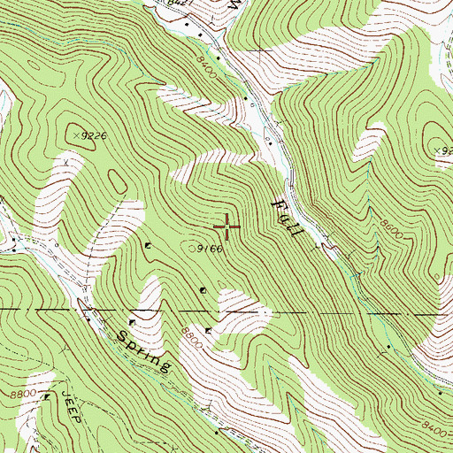 Topographic Map of Almaden Mine, CO
