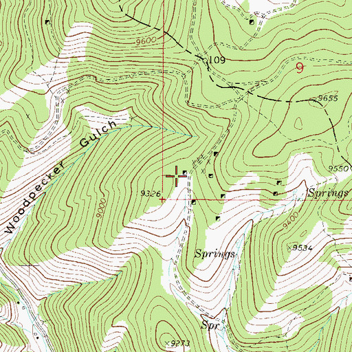Topographic Map of Clifford Mine, CO