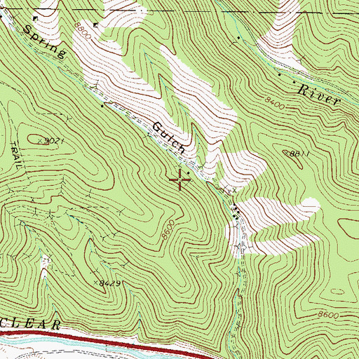 Topographic Map of Cuba Mine, CO