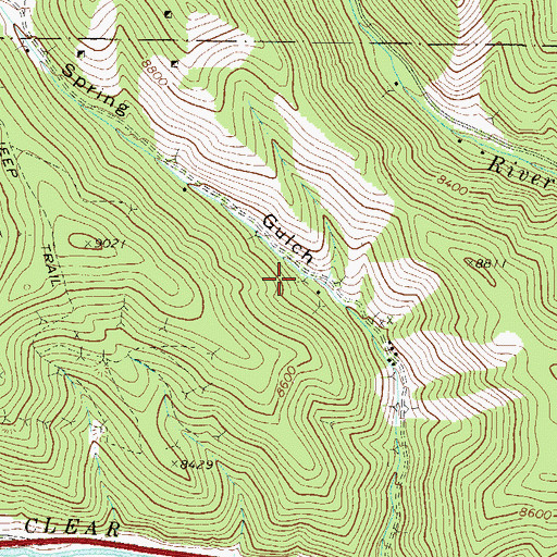 Topographic Map of Golden Eagle Mine, CO
