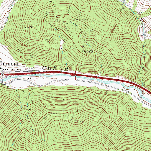 Topographic Map of Hiawatha Tunnel Mine, CO