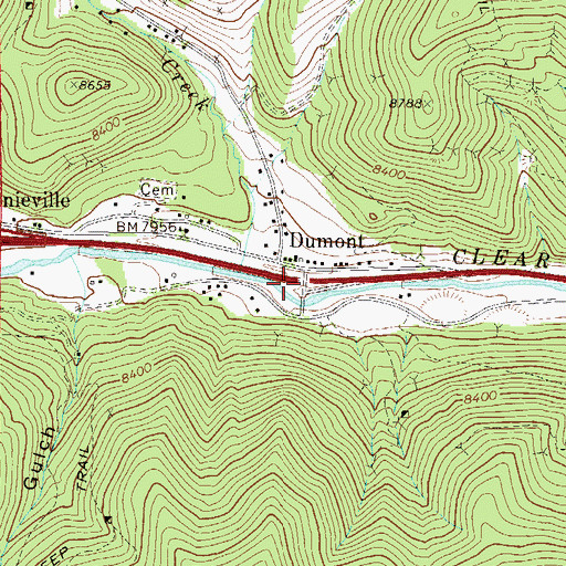 Topographic Map of Katie S. Mine, CO