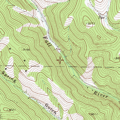 Topographic Map of Lyons Mine, CO