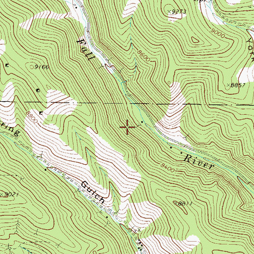 Topographic Map of Mary Philips Mine, CO