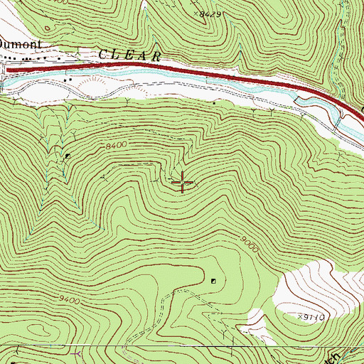 Topographic Map of Monarch Mine, CO