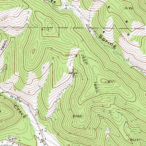 Topographic Map of N and H Mine, CO