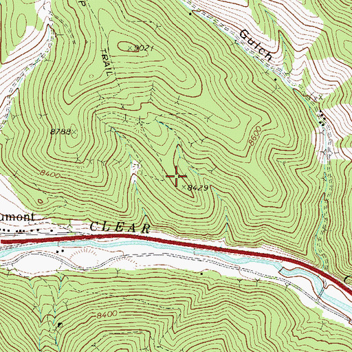 Topographic Map of Little Ruby Tunnel Mine, CO
