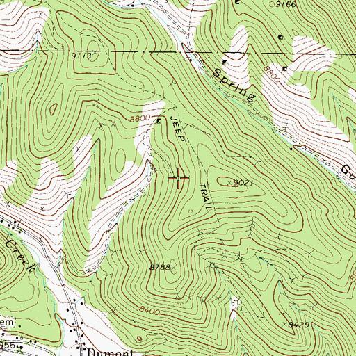 Topographic Map of Paragon Mine, CO