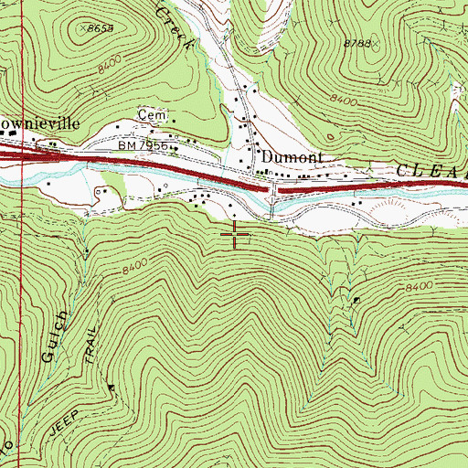Topographic Map of Puzzler Mine, CO