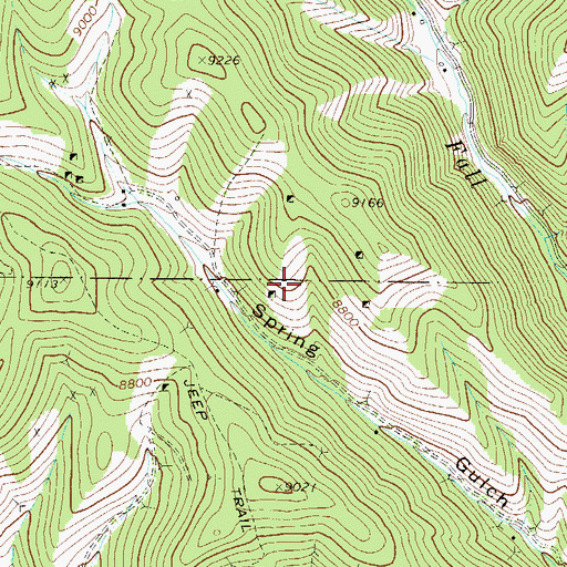 Topographic Map of Rexall Mine, CO