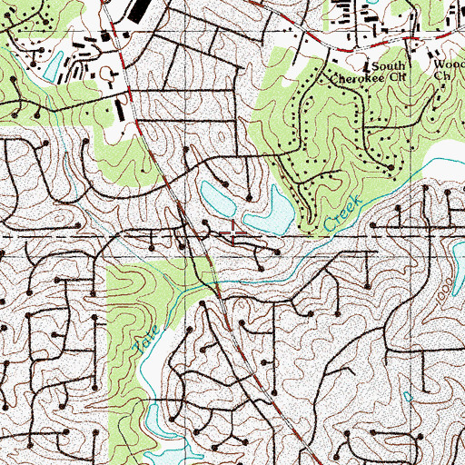 Topographic Map of Ashley Forest, GA
