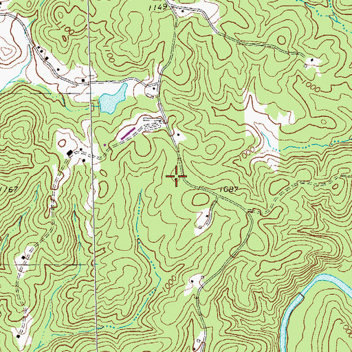 Topographic Map of Flatbottom School (historical), GA