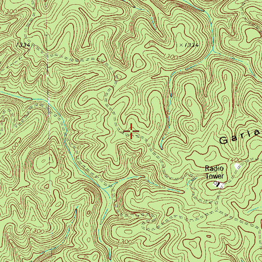 Topographic Map of Garland Mountain School (historical), GA