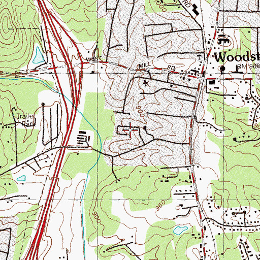 Topographic Map of Joshua Landing, GA