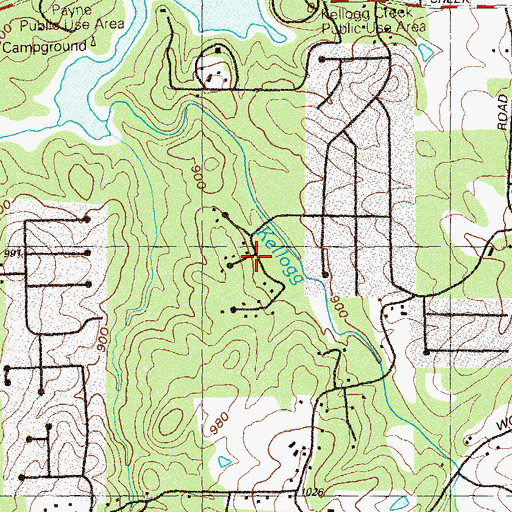 Topographic Map of Lake Pointe, GA