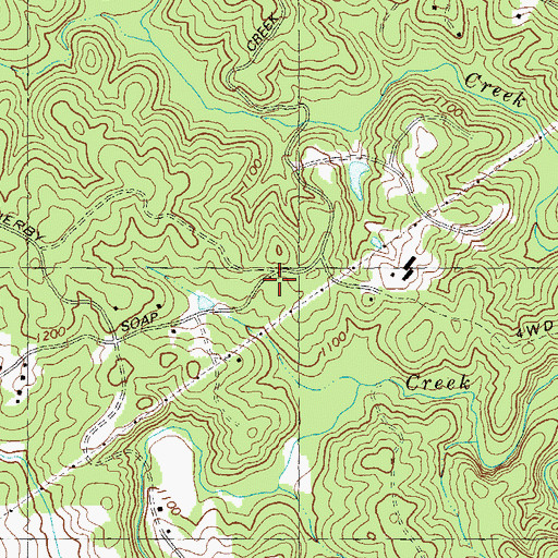Topographic Map of Riverdale School (historical), GA