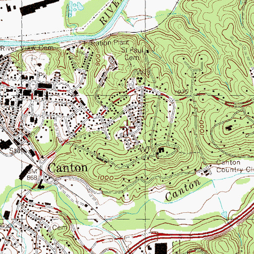 Topographic Map of Zion Baptist Church, GA