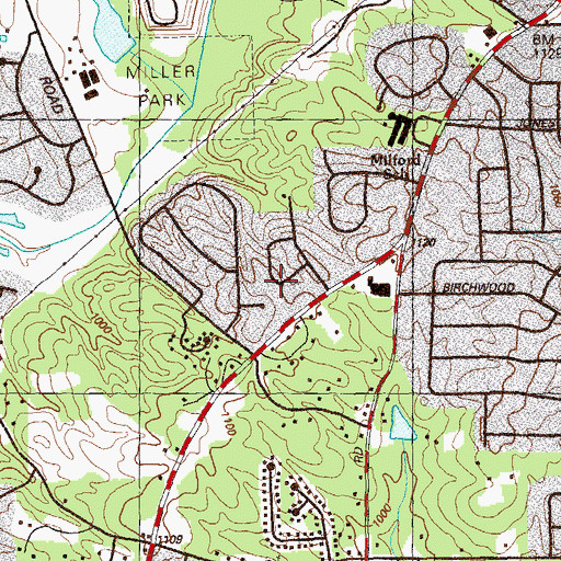 Topographic Map of Cobb County Farm (historical), GA