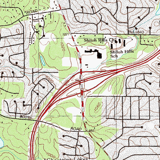 Topographic Map of Exit 3, GA