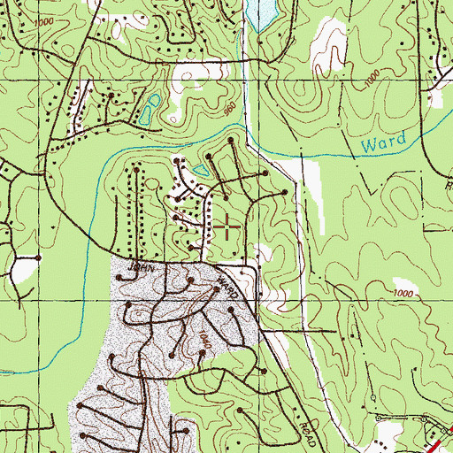 Topographic Map of Flemister Cemetery, GA