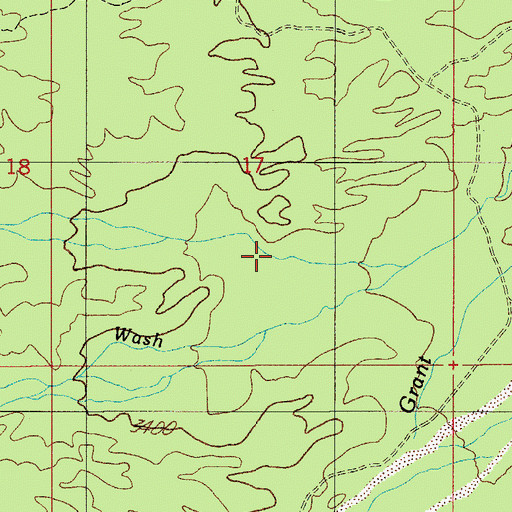 Topographic Map of Bloodsucker Wash, AZ