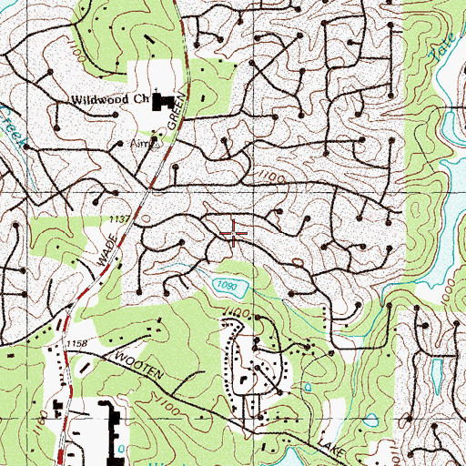 Topographic Map of Parkwood Commons, GA