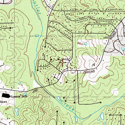 Topographic Map of Shiloh West, GA