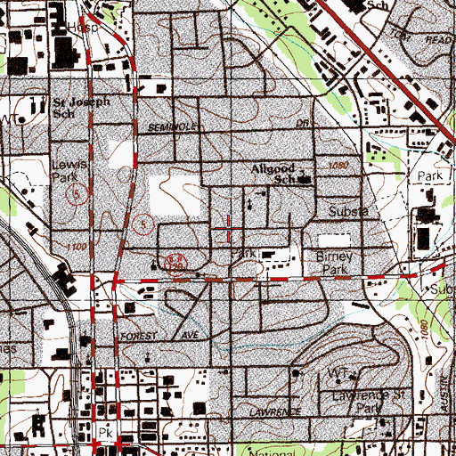 Topographic Map of Brazile Tabernacle Holiness Church, GA