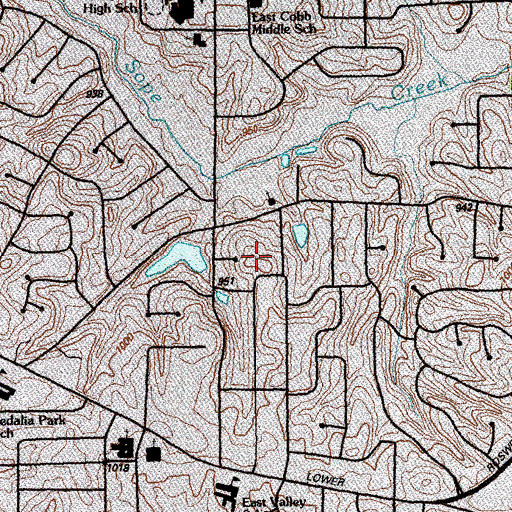 Topographic Map of Mayes-Sewell Cemetery, GA