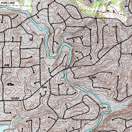 Topographic Map of Oakley Mill (historical), GA